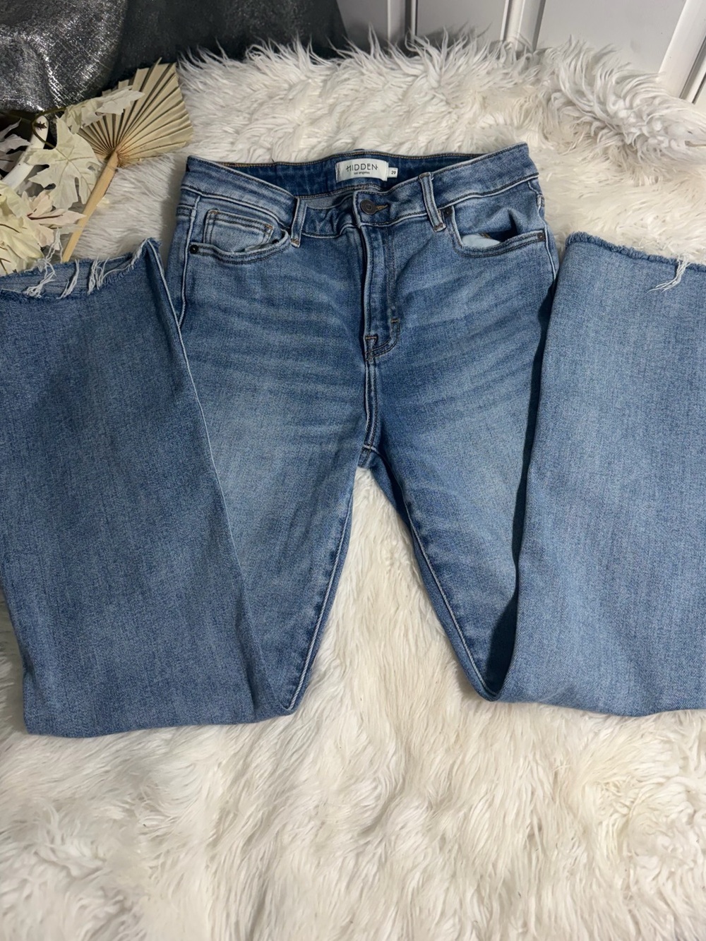 Hidden Light Wash High-Rise Wide Leg Jeans - Women's